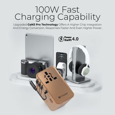 Mazer InfiniteTravel PD100W GaN World Travel Charger - M-IFTravel380 12