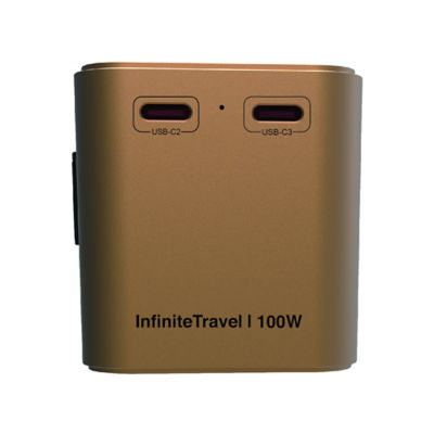 Mazer InfiniteTravel PD100W GaN World Travel Charger - M-IFTravel380 3