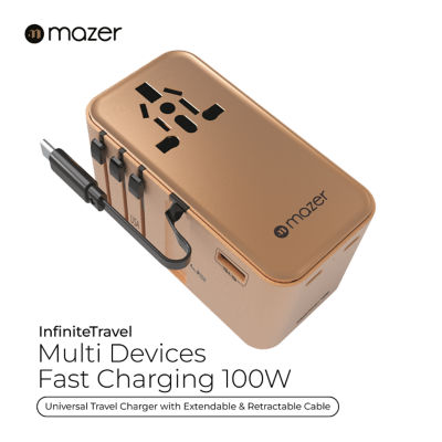 Mazer InfiniteTravel PD100W GaN World Travel Charger - M-IFTravel380 6