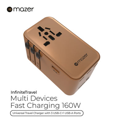 Mazer InfiniteTravel 160W GaN World Travel Charger - M-IFTravel1160PD 6