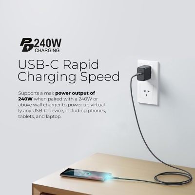 Mazer InfiniteLink Cobra 240W USB-C to USB-C Magnetic Cable 1m - M-COBRA-C1240 6
