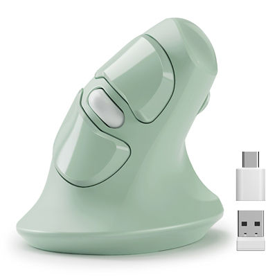 Micropack USB-C USB-A Dual Receiver Vertical Wireless Mouse | MP-V03W 1