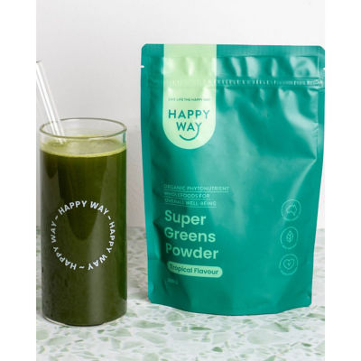 Happy Way Super Greens Powder - Tropical Flavour 200g 3