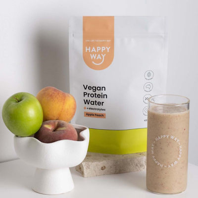 Happy Way Vegan Protein Water Powder - Apple Peach 420g 3