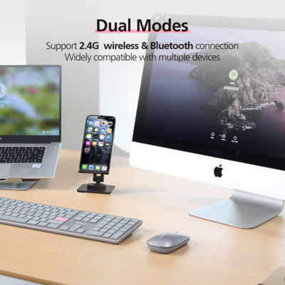 Micropack Rechargeable 2.4G + Bluetooth Wireless Mouse | ML-203W | WORK 3