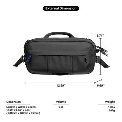 Tomtoc Wander-T26 Daily Sling | 5.5L | Sturdy and Water-Resistant 8