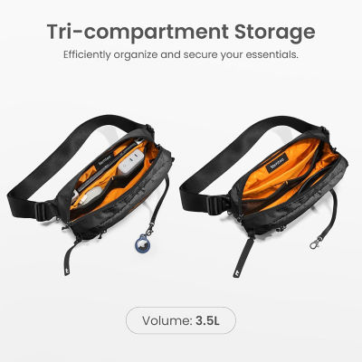 Tomtoc Aviator-T33 Sling Bag | Crossbody Bag | Chest Bag | Shoulder Bag with RFID Blocking | 3.5L 5