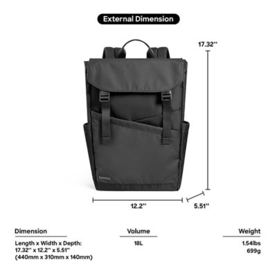 Tomtoc Slash-T64 Flip Laptop Backpack 6