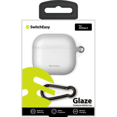 SwitchEasy SwitcheEasy Glaze Translucent AirPods Case for AirPods 4 - White 6