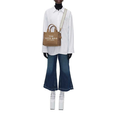 MARC JACOBS The Jacquard Small Tote Bag Camel M0017025 7