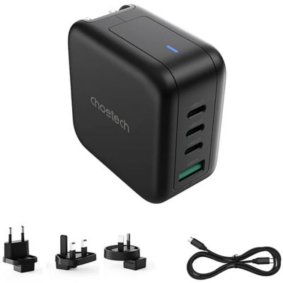 Choetech PD 70W GaN 3 USB-C+1 USB-A Multiple Plugs Charger 3