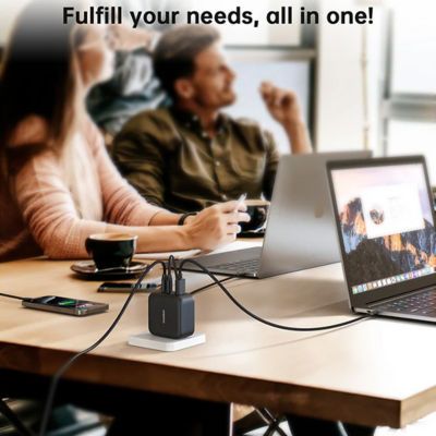 Choetech PD 70W GaN 3 USB-C+1 USB-A Multiple Plugs Charger 4