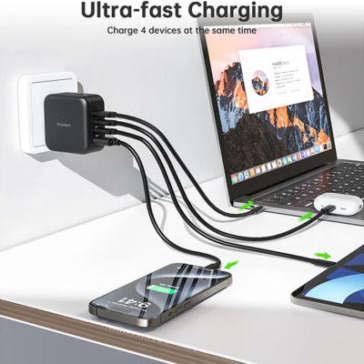 Choetech PD 70W GaN 3 USB-C+1 USB-A Multiple Plugs Charger 6