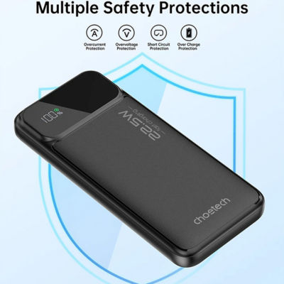 Choetech PD22.5W Digital PowerBank 10000mAh 6