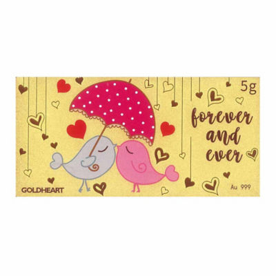 Goldheart 999 Gold 5G Gold Bar 1