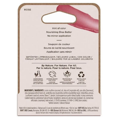 Burt's Bees 染色润唇膏 玫瑰花 4.25克 2