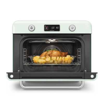 SMEG COF01PGUK 10-in-1 Multifunction Countertop Combi Steam Oven in Pastel Green 4