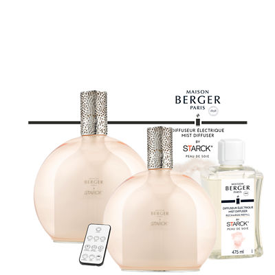 Maison Berger Paris Starck Pink Mist Diffuser Set with Peau de Soie 5