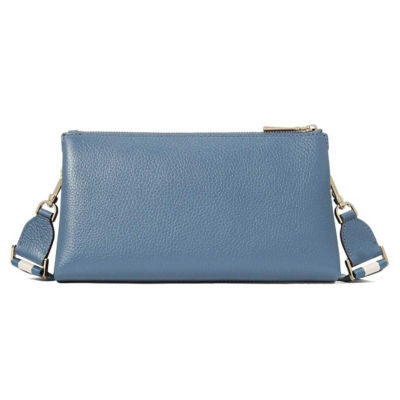KATE SPADE Emma Pebbled Leather Mini Crossbody Bag Bluestone KK257 3