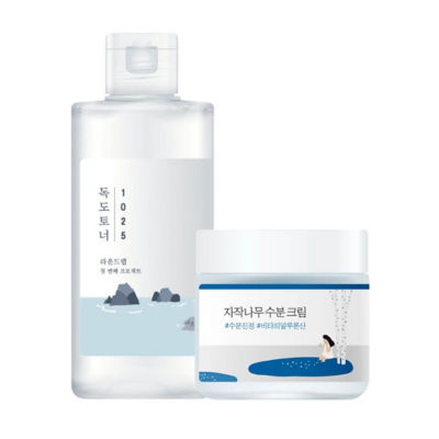 [Bundle] 1025 Dokdo Toner 200ml and Birch Moisturizing Cream 80ml
