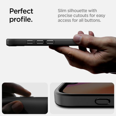 SPIGEN iPhone 16e Case (2025) Ultra Hybrid MagFit / Crystal Hybrid MagFit Frost Black 5