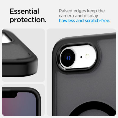 SPIGEN iPhone 16e Case (2025) Ultra Hybrid MagFit / Crystal Hybrid MagFit Frost Black 7