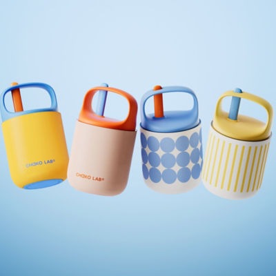 CHAKOLAB 450ML BAOBAO THERMOS CUP WHITE YELLOW 2