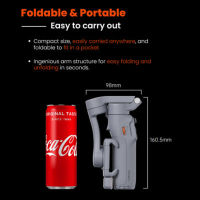 Hohem iSteady X3 Travel Smartphone Stabilizer with Magnetic Fill Light 2