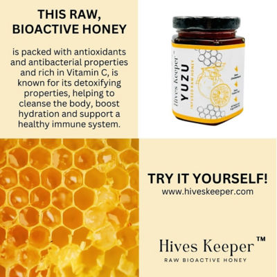 HIVES KEEPER PREMIUM YUZU INFUSED RAW HONEY - SINGAPORE FORMULA 250G 5