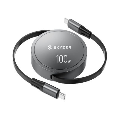 Skyzer SZRC100 PD100W Retractable Fast Charging Cable (Type-C to Type-C) 2
