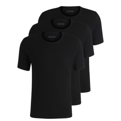 BOSS Three-Pack Of Logo-Embroidered T-Shirts In Cotton 1