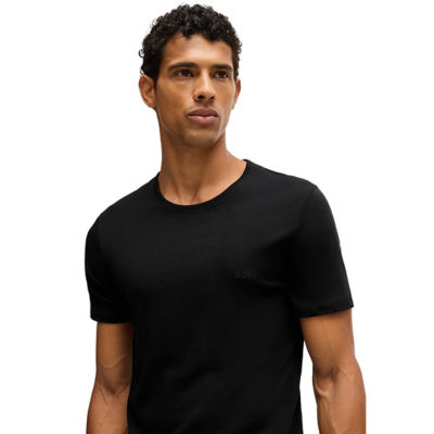 BOSS Three-Pack Of Logo-Embroidered T-Shirts In Cotton 3
