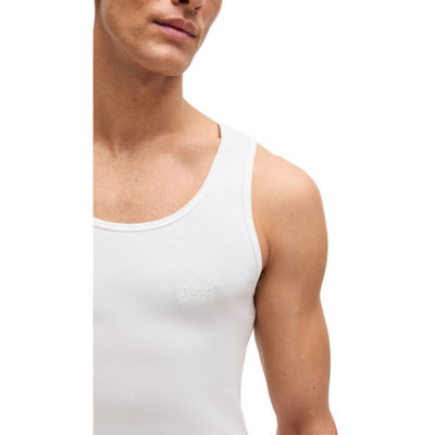 BOSS Three-Pack Of Cotton Tank Tops With Embroidered Logos 3