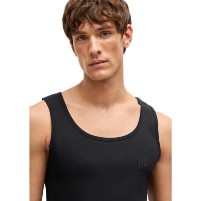 BOSS Three-Pack Of Cotton Tank Tops With Embroidered Logos 3
