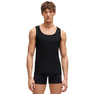 BOSS Three-Pack Of Cotton Tank Tops With Embroidered Logos 4