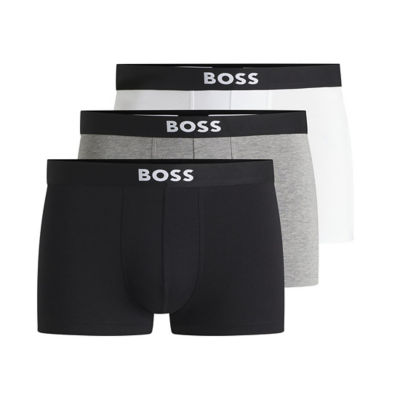 BOSS [Bundle of 3] Three-Pack Of Stretch-Cotton Trunks With Logo Waistbands 1