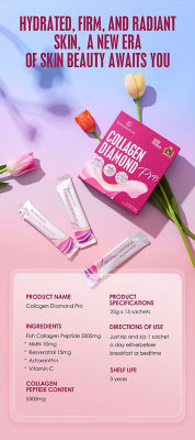 Kinohimitsu Collagen Diamond Pro 5500mg with NMN Supplement 25g 15's 10