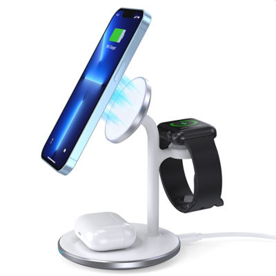 Choetech 3 in 1 Magnetic Wireless Charger Stand 4