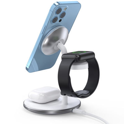 Choetech 3 in 1 Magnetic Wireless Charger Stand 5