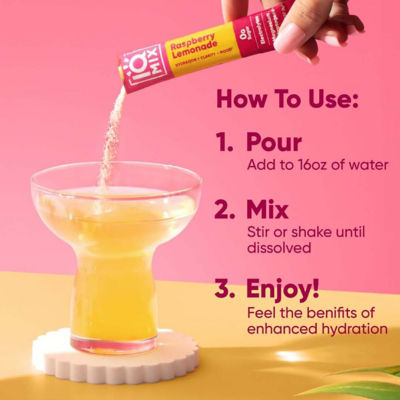 IQBar IQMix Sugar Free Electrolytes Powder Packets - Raspberry Lemonade 20 Sticks 6