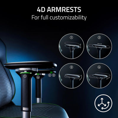 Razer Iskur V2 - 内置腰部支撑的游戏椅 6