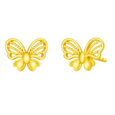 Goldheart 916 Gold Butterfly Earrings 1