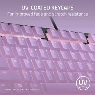 Razer Ornata V3 Tenkeyless Kuromi™ 版薄型人体工学游戏键盘 4