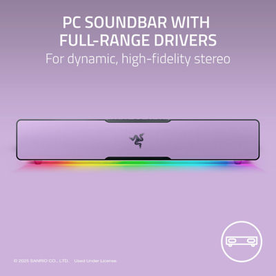 Razer Leviathan V2 X - PC 游戏条形音箱 - Kuromi 版 2
