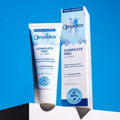 Nordics Natural Toothpaste Complete Pro Icy Mint with Hydroxyapatite 75ml 3