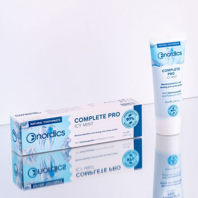 Nordics Natural Toothpaste Complete Pro Icy Mint with Hydroxyapatite 75ml 4