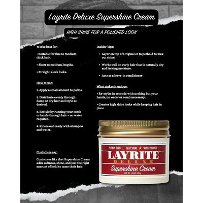 Layrite Deluxe Layrite Supershine Cream 4