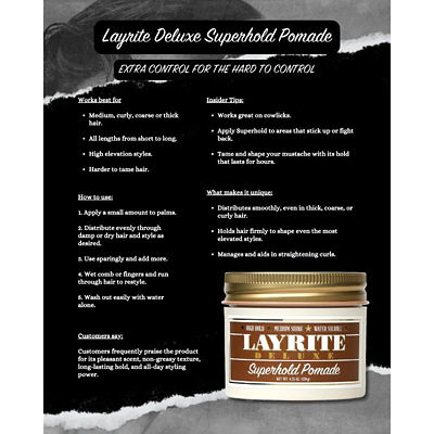 Layrite Deluxe Layrite Superhold Pomade 4