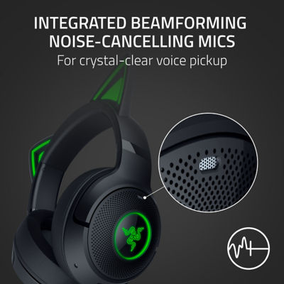 Razer Kraken Kitty V2 BT - 带 Kitty Ears 无线蓝牙 RGB 耳机 4