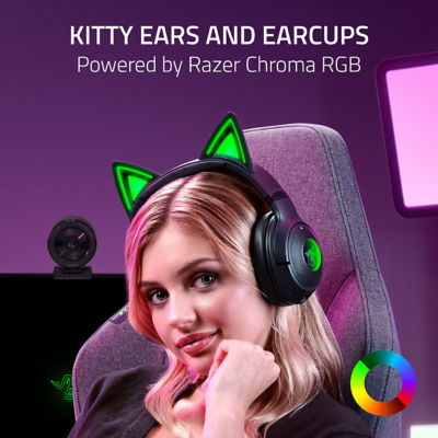 Razer Kraken Kitty V2 BT - 带 Kitty Ears 无线蓝牙 RGB 耳机 7